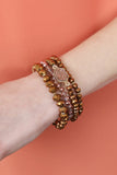Druzy Glass Beads Bracelet Set
