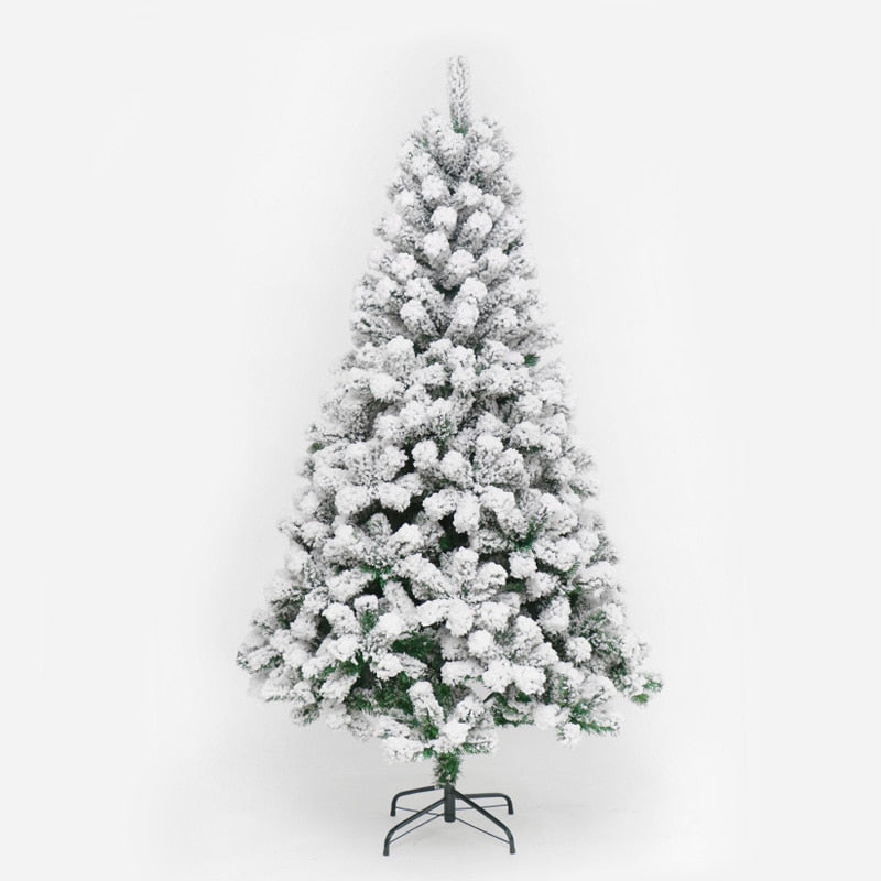 Snowflake Flocking Christmas Tree Mall Hotel