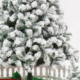 Snowflake Flocking Christmas Tree Mall Hotel