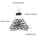 High-Quality luxury outdoor wood house luxury dog cat canvas Creative