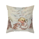 Merry Christmas Decorations for Home Xmas Cushion Cover Christmas Ornament Pillowcase
