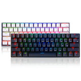 Royal Kludge RK61 61 Keys Mechanical Gaming Keyboard bluetooth Wired Dual Mode RGB Keyboard freeshipping - betonier