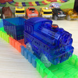 LED Light Cars for Magic Tracks Electronics Car Toys With Flashing Lights Fancy DIY Diecast Toy Car Oyuncak Araba Drop Shipping