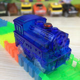 LED Light Cars for Magic Tracks Electronics Car Toys With Flashing Lights Fancy DIY Diecast Toy Car Oyuncak Araba Drop Shipping
