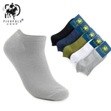 High Quality 5 Pairs/lot PIER POLO Brand Men Socks Summer Fashion Casual Soft Short Cotton Socks Men Funny Ankle Socks