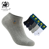 High Quality 5 Pairs/lot PIER POLO Brand Men Socks Summer Fashion Casual Soft Short Cotton Socks Men Funny Ankle Socks