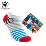 High Quality 5 Pairs/lot PIER POLO Brand Men Socks Summer Fashion Casual Soft Short Cotton Socks Men Funny Ankle Socks
