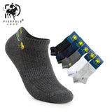 High Quality 5 Pairs/lot PIER POLO Brand Men Socks Summer Fashion Casual Soft Short Cotton Socks Men Funny Ankle Socks
