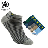 High Quality 5 Pairs/lot PIER POLO Brand Men Socks Summer Fashion Casual Soft Short Cotton Socks Men Funny Ankle Socks