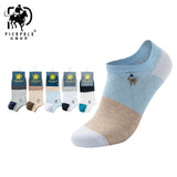 High Quality 5 Pairs/lot PIER POLO Brand Men Socks Summer Fashion Casual Soft Short Cotton Socks Men Funny Ankle Socks