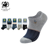 High Quality 5 Pairs/lot PIER POLO Brand Men Socks Summer Fashion Casual Soft Short Cotton Socks Men Funny Ankle Socks