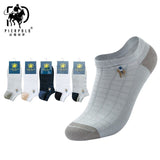 High Quality 5 Pairs/lot PIER POLO Brand Men Socks Summer Fashion Casual Soft Short Cotton Socks Men Funny Ankle Socks