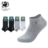 High Quality 5 Pairs/lot PIER POLO Brand Men Socks Summer Fashion Casual Soft Short Cotton Socks Men Funny Ankle Socks