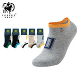 High Quality 5 Pairs/lot PIER POLO Brand Men Socks Summer Fashion Casual Soft Short Cotton Socks Men Funny Ankle Socks