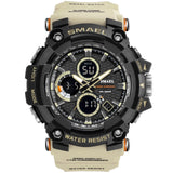 Sport Watch Dual Time Men Watches 50m WaterproofMale Clock  Military Watches for Men 1802D Shock Resisitant Sport Watches Gifts