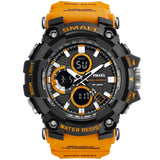Sport Watch Dual Time Men Watches 50m WaterproofMale Clock  Military Watches for Men 1802D Shock Resisitant Sport Watches Gifts