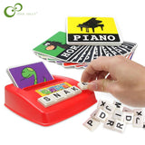 Hot Selling Early Learning Toys English Alphabet Letters Spelling Cards Montessori Educational Literacy Toys for Children GYH