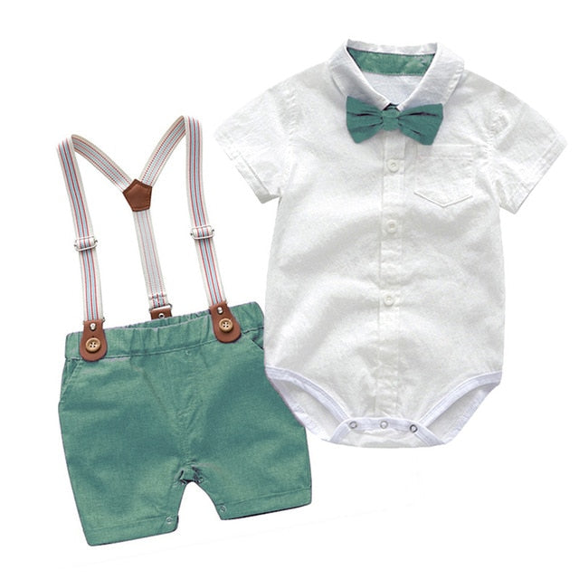Baby Boy Clothes Summer Gentleman Birthday Suits Newborn Party Dress S betonier