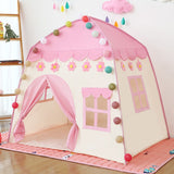 Folding Kids Tent Baby Play House Large Room Flowers Blooming Tipi Indoor Tent Best Birthday Gift Children Outdoor Play Teepee