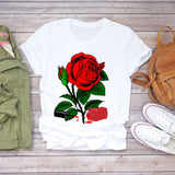 Women 2020 Summer Fingernail Nail Art Make Up 90s Ladies Lady T-shirts Top T Shirt Ladies Womens Graphic Female Tee T-Shirt