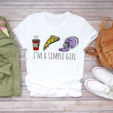 Women 2020 Summer Fingernail Nail Art Make Up 90s Ladies Lady T-shirts Top T Shirt Ladies Womens Graphic Female Tee T-Shirt