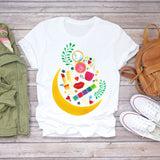 Women 2020 Summer Fingernail Nail Art Make Up 90s Ladies Lady T-shirts Top T Shirt Ladies Womens Graphic Female Tee T-Shirt