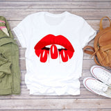 Women 2020 Summer Fingernail Nail Art Make Up 90s Ladies Lady T-shirts Top T Shirt Ladies Womens Graphic Female Tee T-Shirt