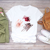 Women 2020 Summer Fingernail Nail Art Make Up 90s Ladies Lady T-shirts Top T Shirt Ladies Womens Graphic Female Tee T-Shirt