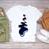 Women 2020 Summer Fingernail Nail Art Make Up 90s Ladies Lady T-shirts Top T Shirt Ladies Womens Graphic Female Tee T-Shirt