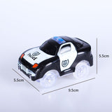 Railway Magical Track Glowing Flexible Car Toys Children Racing Bend Rail DIY Led Electronic Flash Light Toy For Kids