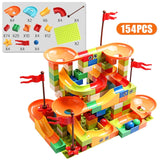 Marble Race Run Big Block Compatible city Building Blocks Funnel Slide Blocks DIY Big Bricks Toys For Children gift