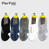 High Quality 5 Pairs/lot PIER POLO Brand Men Socks Summer Fashion Casual Soft Short Cotton Socks Men Funny Ankle Socks
