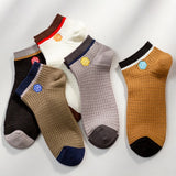 High Quality 5 Pairs/lot PIER POLO Brand Men Socks Summer Fashion Casual Soft Short Cotton Socks Men Funny Ankle Socks