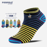 High Quality 5 Pairs/lot PIER POLO Brand Men Socks Summer Fashion Casual Soft Short Cotton Socks Men Funny Ankle Socks
