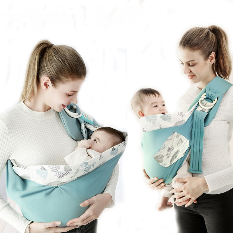 Baby Wrap Newborn Sling Dual Use Infant Nursing Cover Carrier Mesh Fab –  betonier