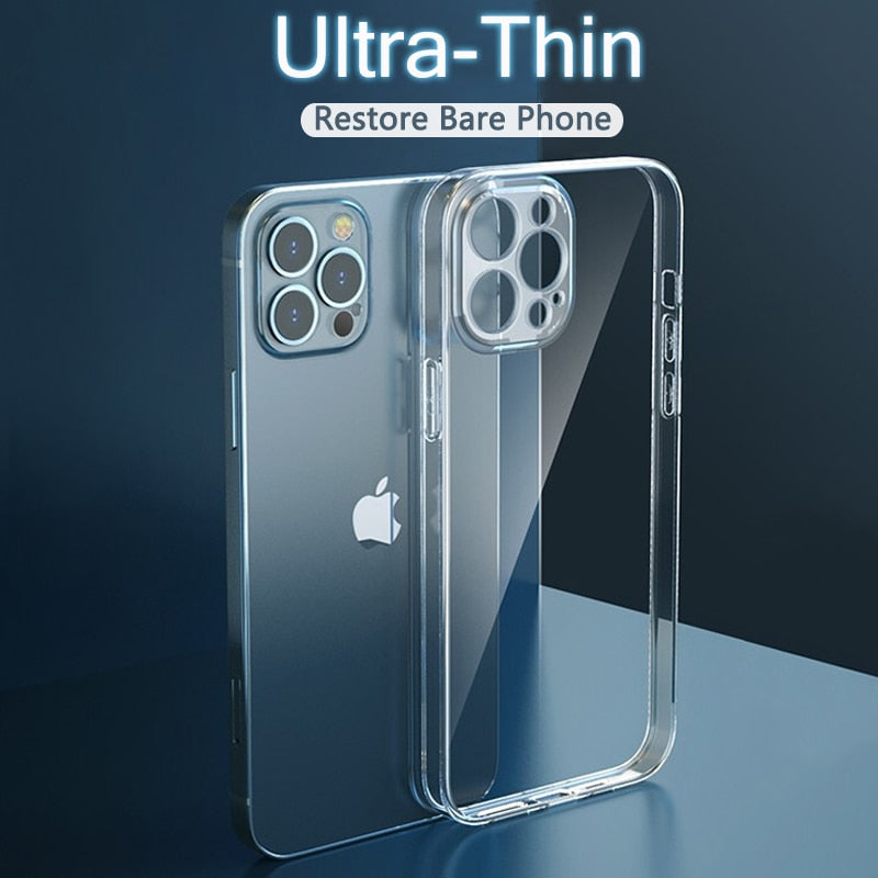 Ultra Thin Lens Protection Case For iPhone 12 Mini 11 Pro Max XR X Xs Max 6 7 8 Plus SE 2020 Soft Clear Silicone Case Back Cover ™