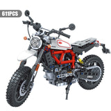ERBO Technical Motorcycle car Model Building Blocks Speed Racing car City Vehicle MOC Motorbike Bricks Kits Toys For Children
