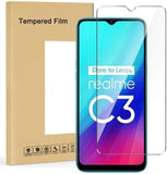 Tempered Glass For OPPO Realme C3 Glass 9H 2.5D Protective Film Explosion-proof Clear Screen Protector Phone Case