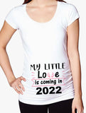 See You Soon 2020 Summer Tees Women T-shirts Slim Maternity Funny Letter Tops O-Neck Pregnancy T Shirts for Pregnant Women