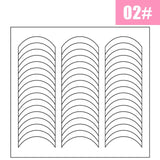 French Manicure DIY Nail Art Tips Guides Stickers Stencil Strip Women Decoration Decals