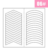 French Manicure DIY Nail Art Tips Guides Stickers Stencil Strip Women Decoration Decals