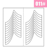 French Manicure DIY Nail Art Tips Guides Stickers Stencil Strip Women Decoration Decals