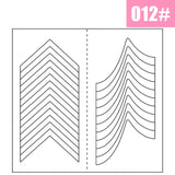French Manicure DIY Nail Art Tips Guides Stickers Stencil Strip Women Decoration Decals