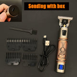 Hair Trimmer Barber Hair Clipper Cordless Hair Cutting Machine Beard Trimmer Shaving Machine Wireless Electric Razor Men Shaver