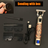 Hair Trimmer Barber Hair Clipper Cordless Hair Cutting Machine Beard Trimmer Shaving Machine Wireless Electric Razor Men Shaver